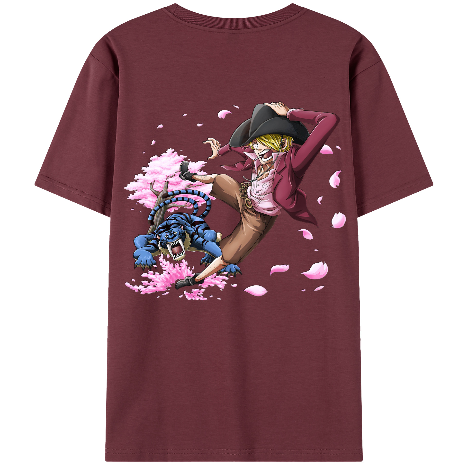 ワンピース サンジ ONE PIECE Sanji 綿100％半袖Tシャツ（背面プリント）